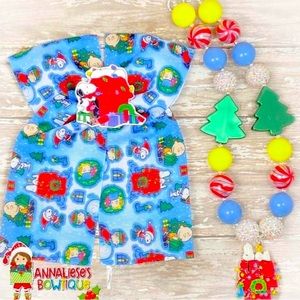 Christmas Charlie Brown Bow & Necklace Set